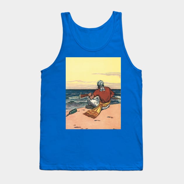 Pirate Marooned on a Deserted Island Tank Top by MasterpieceCafe